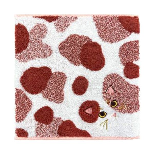 タオルハンカチ　ニャンコシリーズ うちの子毛並み　ミケ