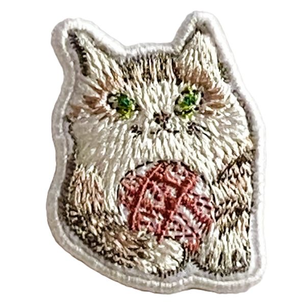 【和マンハッタナーズ】刺繍ブローチ　大事な手鞠