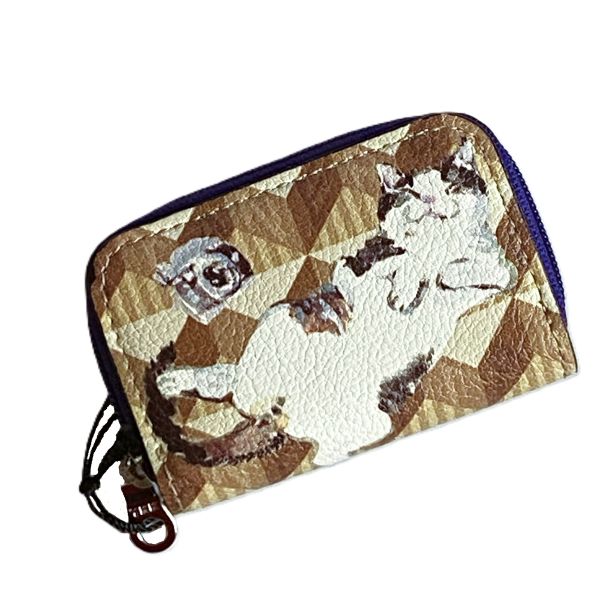 【マンハッタナーズ】モノグラムパース　コインケース　フェデリコとミケちゃんとカメラ