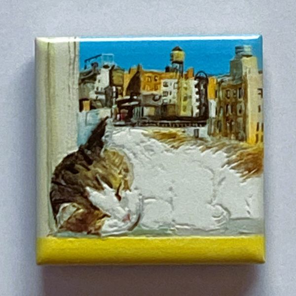 【マンハッタナーズ】アートマグネット　ぐっすりフェデリコ