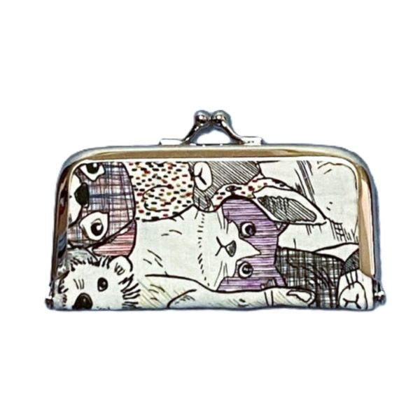 【SAYURI】ハンドメイド　がま口ケース　アニマルズ