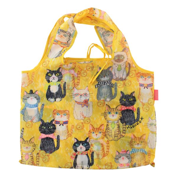 2Wayショッピングバッグ　エコバッグ　猫が整列したら