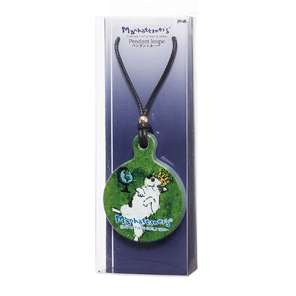 【マンハッタナーズ】MANペンダントルーペ1　猫のタロットカード皇帝