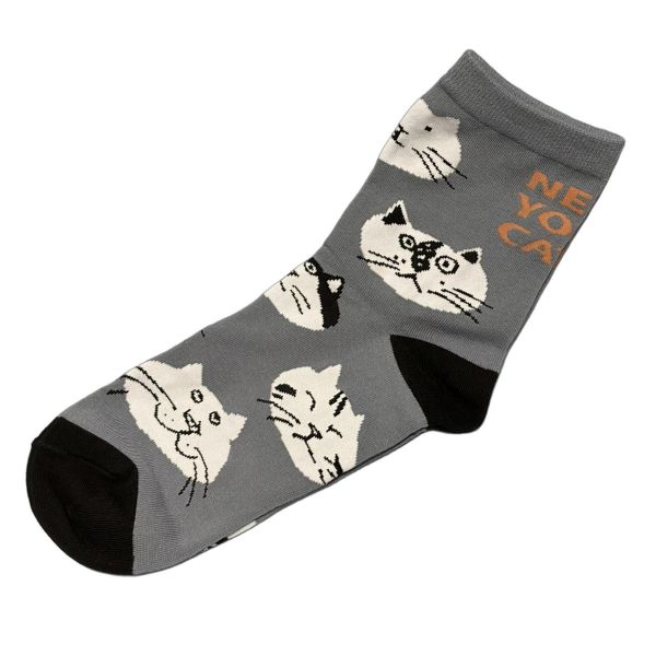 【マンハッタナーズ】靴下　NYキャッツ