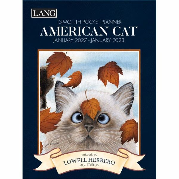 【ロウエル・ヘレロ】2027ポケットプランナー　アメリカンキャット