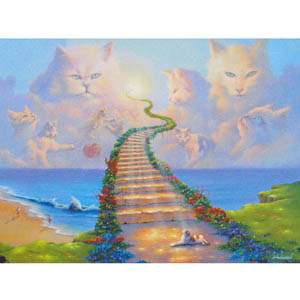 【ジム・ウォーレン】ペットお悔やみカード　天国への階段