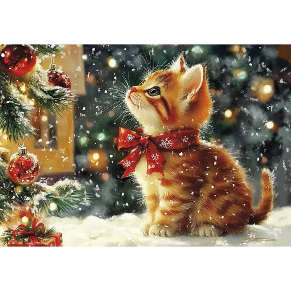 【ショウナ・スチュワート】クリスマスカード　子猫のクリスマス・ウィッシュ